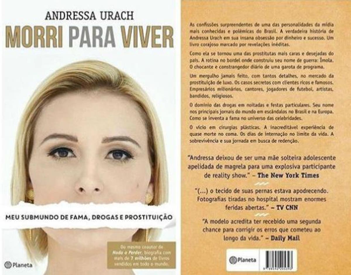 Em Biografia Andressa Urach Revela Que Foi Uma Das Prostitutas Mais Caras Do Pais Entretenimento