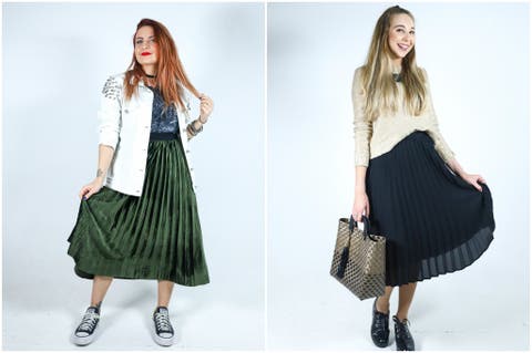 saia plissada baixinhas