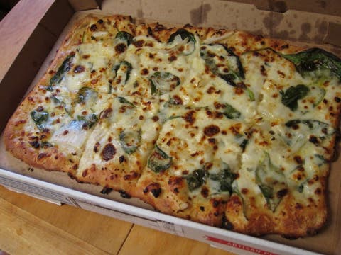 Review Domino S Spinach Feta Artisan Pizza Brand Eating