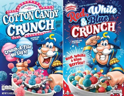 Cap/'n Crunch/'s Cotton Candy Crunch Breakfast Cereal 11.4 oz NEW