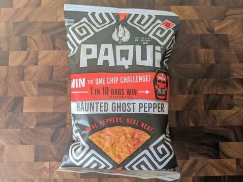 Review Paqui Haunted Ghost Pepper Tortilla Chips Brand Eating