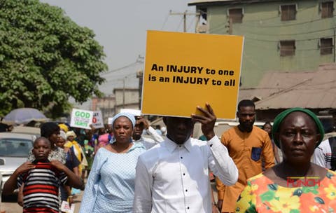 Pastor Adeboye leads protest6