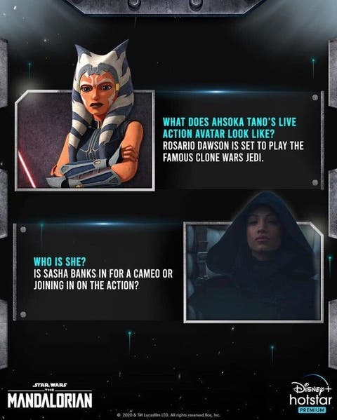 Another Confirmation Dawson Is Ahsoka Tano In The Mandalorian Season 2