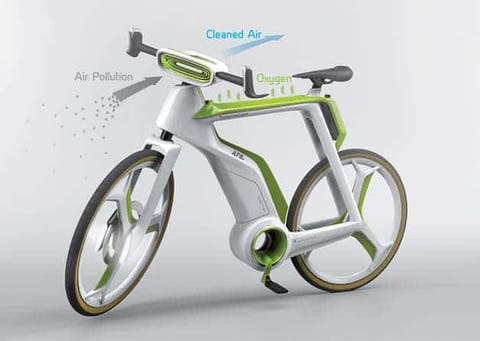 water purifying bicycle