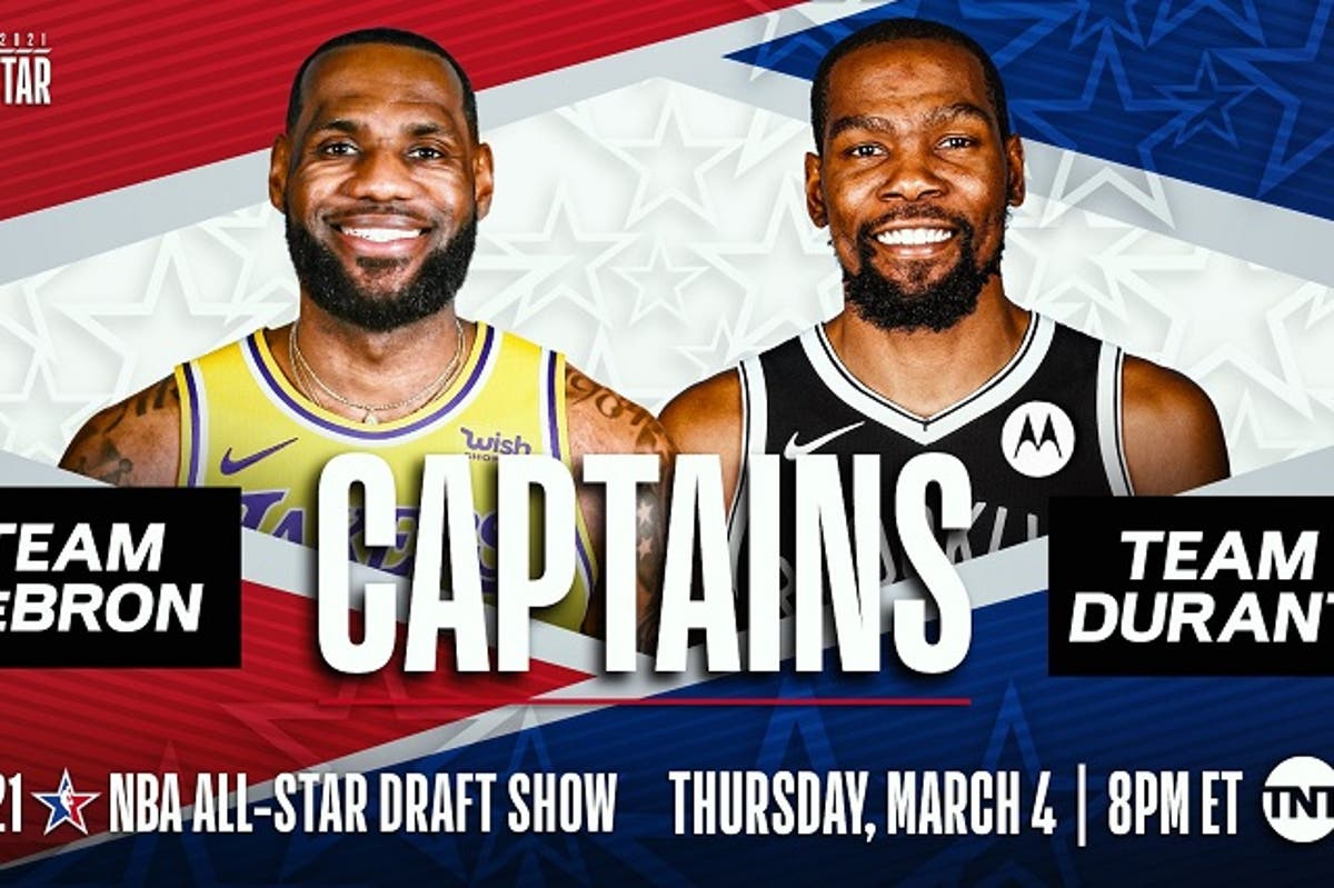 Lebron James será capitán por quinta vez de lado del Oeste, mientras que Durant fue nombrado capitán del Este, pero no podrá participar debido a una lesión en la pantorrilla