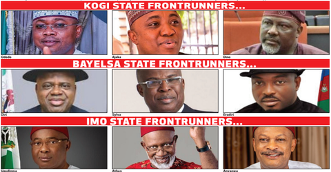 Tension As Imo, Kogi, Bayelsa Elect Governors