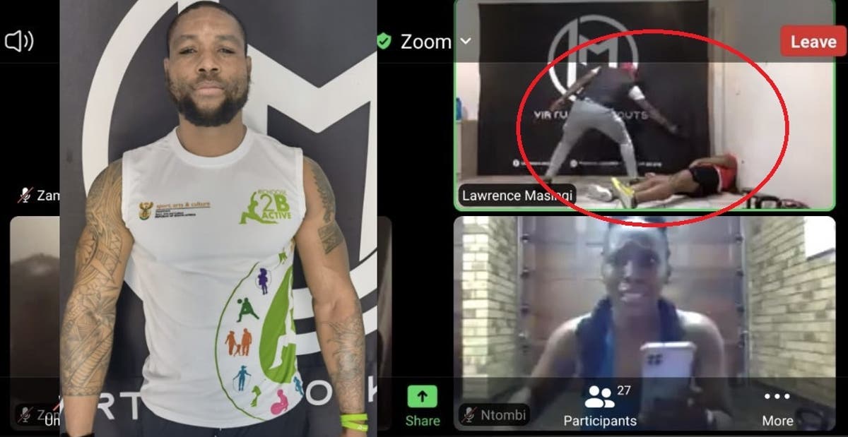 Celebrity fitness guru lawrence masinge was shot 15 times in cold blood as horrified workout class members watched via zoom online. O5fwjoikqevqm