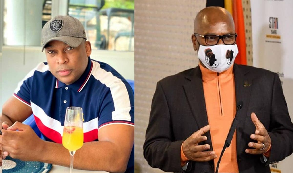 Robert Marawa Exchanges Blows With Minister Nathi Mthethwa Over Anele Ngcongca