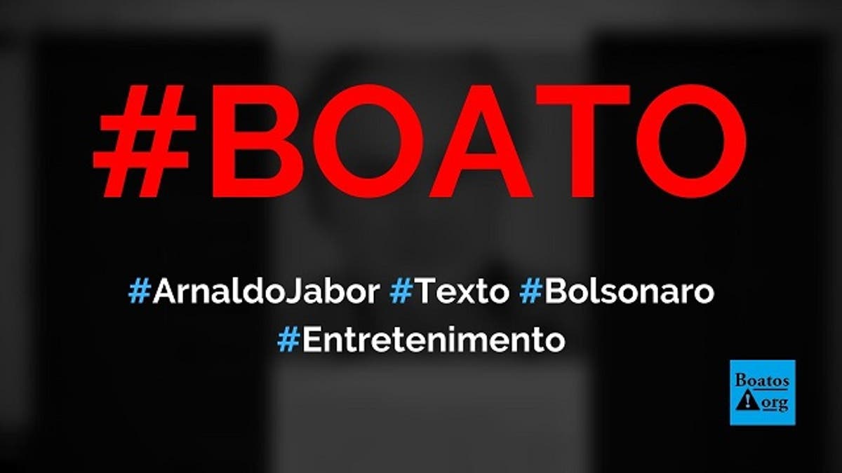 Arnaldo Jabor Diz Que Bolsonaro E Um Cara Sem Etiqueta Inteligente E Que Voce Passa A Gostar Boato
