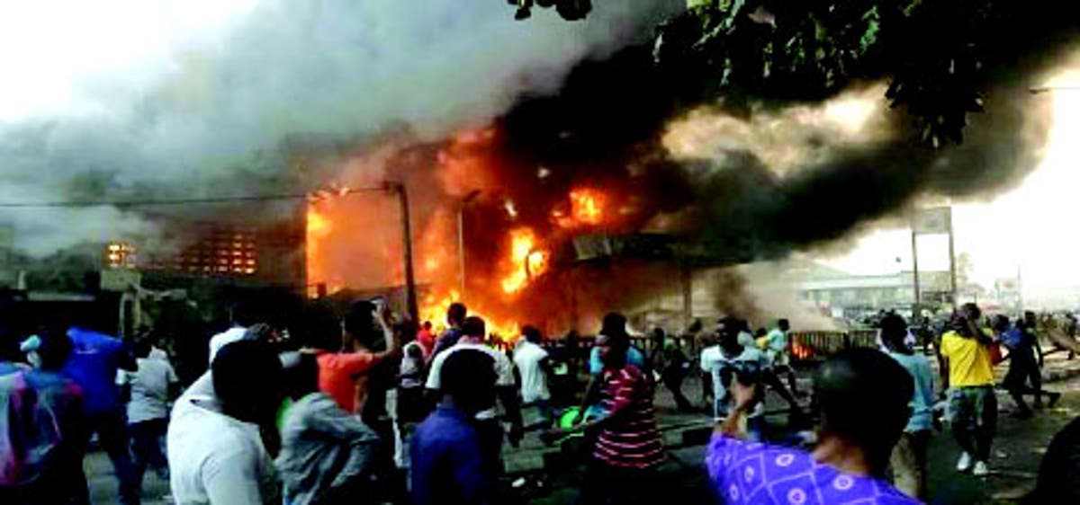 tank farm fire Breaking: Fire razes Popular Terminus Market - Vanguard News