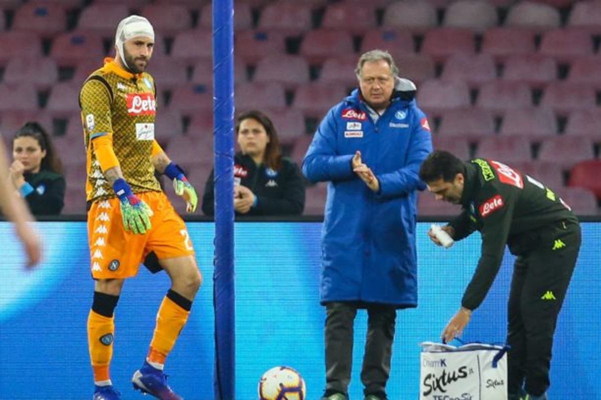 Napoli Goalkeeper Ospina Hospitalised After Head Injury Vanguard News