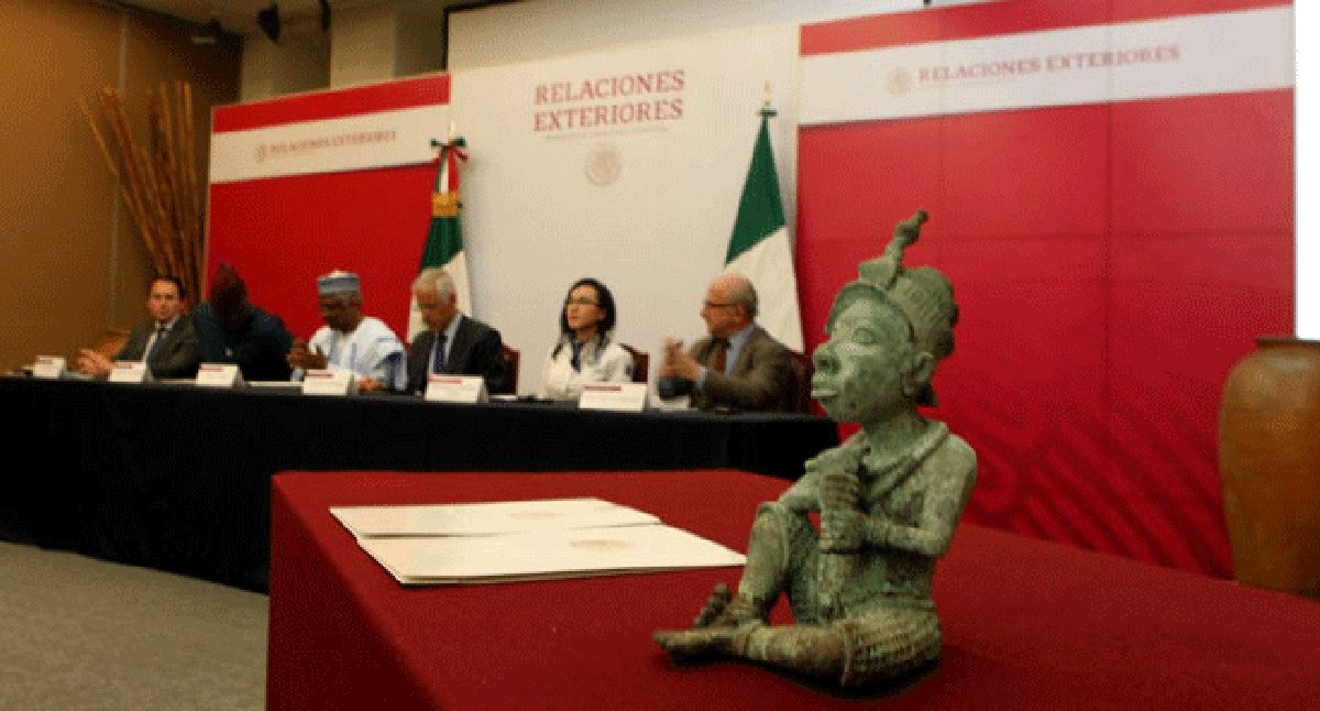 Smuggled Nigerian Sculpture Returned By Mexican Authorities
