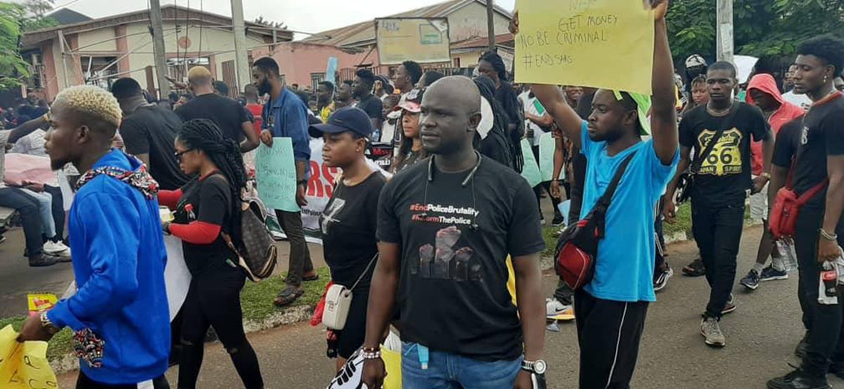 EndSARS protesters shutdown Makurdi, as Ortom declares support for protests