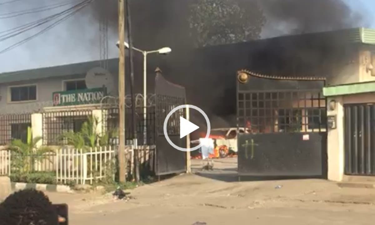 Breaking The Nation Newspaper Office On Fire Video Vanguard News We serve you the latest breaking news headlines. nation newspaper office on fire