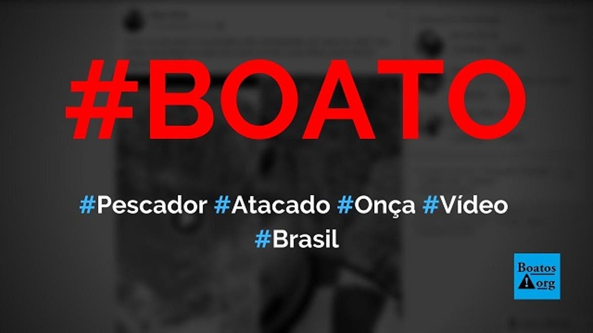 Pescador E Atacado Por Onca Enquanto Filmava Rio E Acaba Muito Ferido Boato