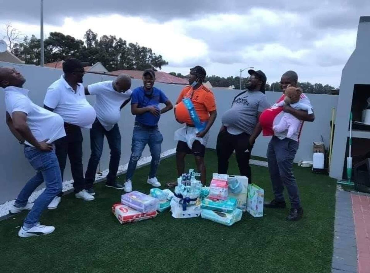 In Pictures Men S Baby Shower Party Gets South Africa Divided