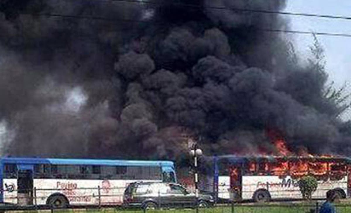 BRT bus on fire at Anthony Bus stop in Lagos - Vanguard News