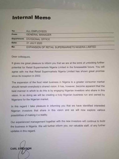 Shoprite debunks exit rumour, says we are not leaving Nigeria
