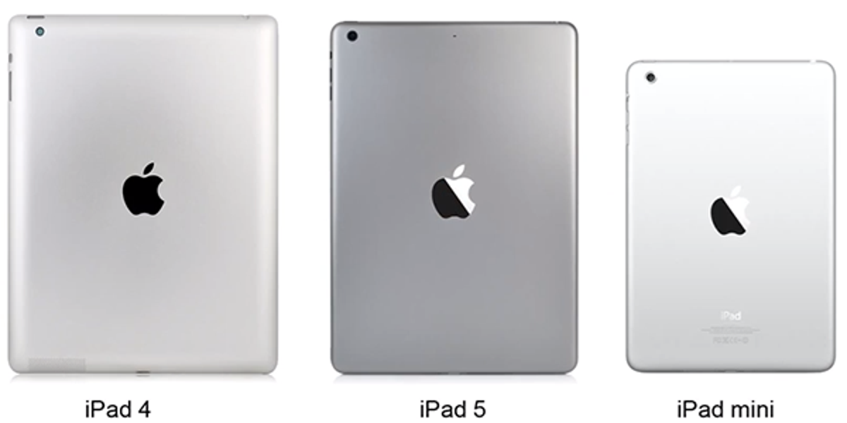 Ipad 5 Space Gray Comparado Frente Al Ipad 4 Y Ipad Mini Video