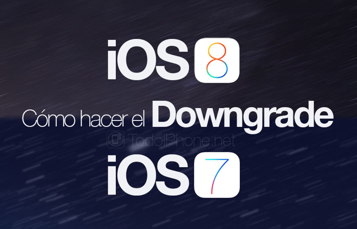 Cómo volver de iOS 8 a iOS  en iPhone y iPad