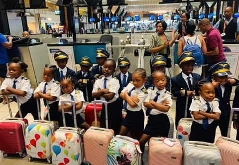 Cute Photo Of Children Dressed As Aviation Crew Goes Viral