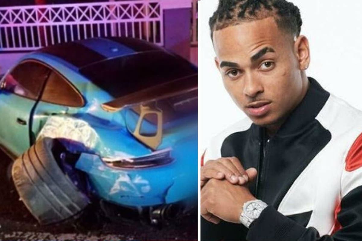 ¡AY CHAMO! El cantante Ozuna sufrió un aparatoso accidente automovilístico  (+hirió a una mujer) (+Fotos)