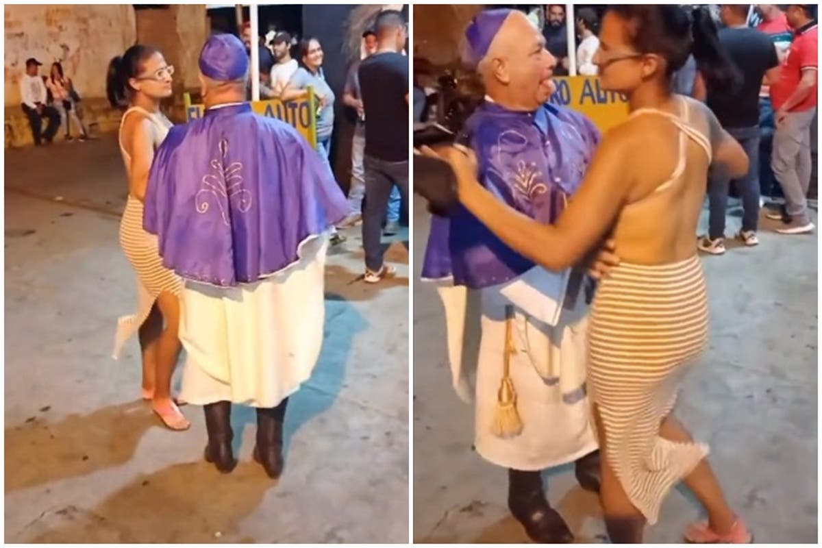 Un supuesto sacerdote bailó salsa con una bella mujer al frente de una  licorería, el video se volvió viral y generó intenso debate: “El cura  sandunguero” (+Reacciones)