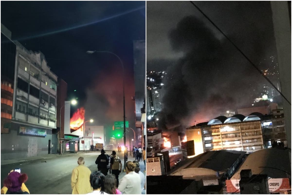 Se incendió el Mercado de los Corotos de Quinta Crespo: una cisterna tuvo que llegar a ayudar a apagar las llamas (+Videos)