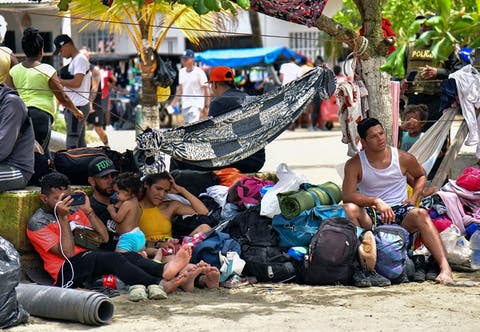 Caravana de migrantes venezolanos parte de M xico rumbo a