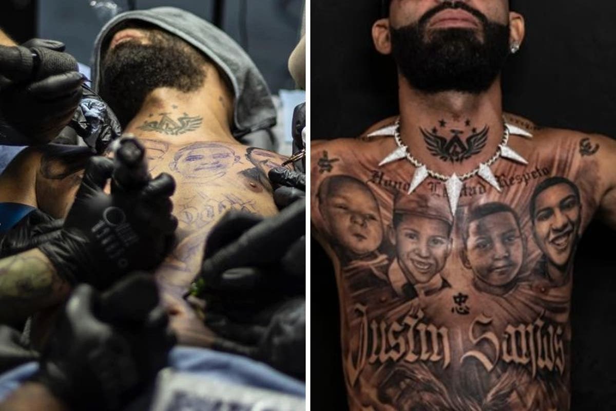 El doloroso tatuaje al que se sometió Arcangel para exigir justicia por la  muerte de su hermano hace un año (+Videos)