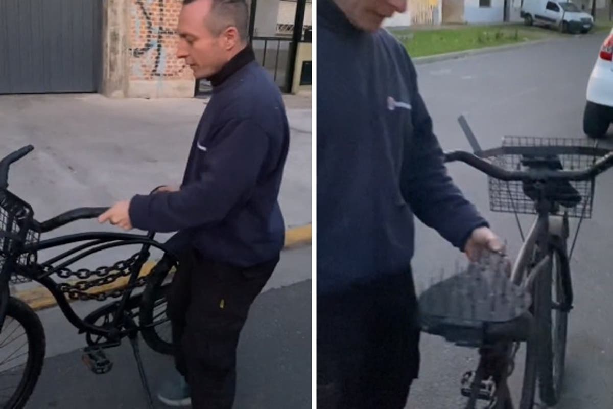 El insólito dispositivo antirrobo que instaló un hombre en su bicicleta:  “No domina el mundo porque no quiere”