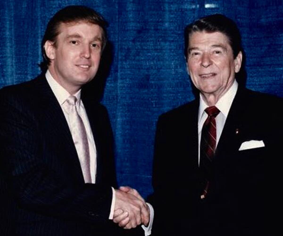 Donald Trump Retweets Fake Ronald Reagan Quote Predicting His Presidency Washington Times