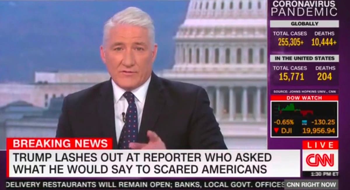 Trump Triggers Cnn S John King Anchor Livid With Bulls Attack On No Bias Peter Alexander Washington Times