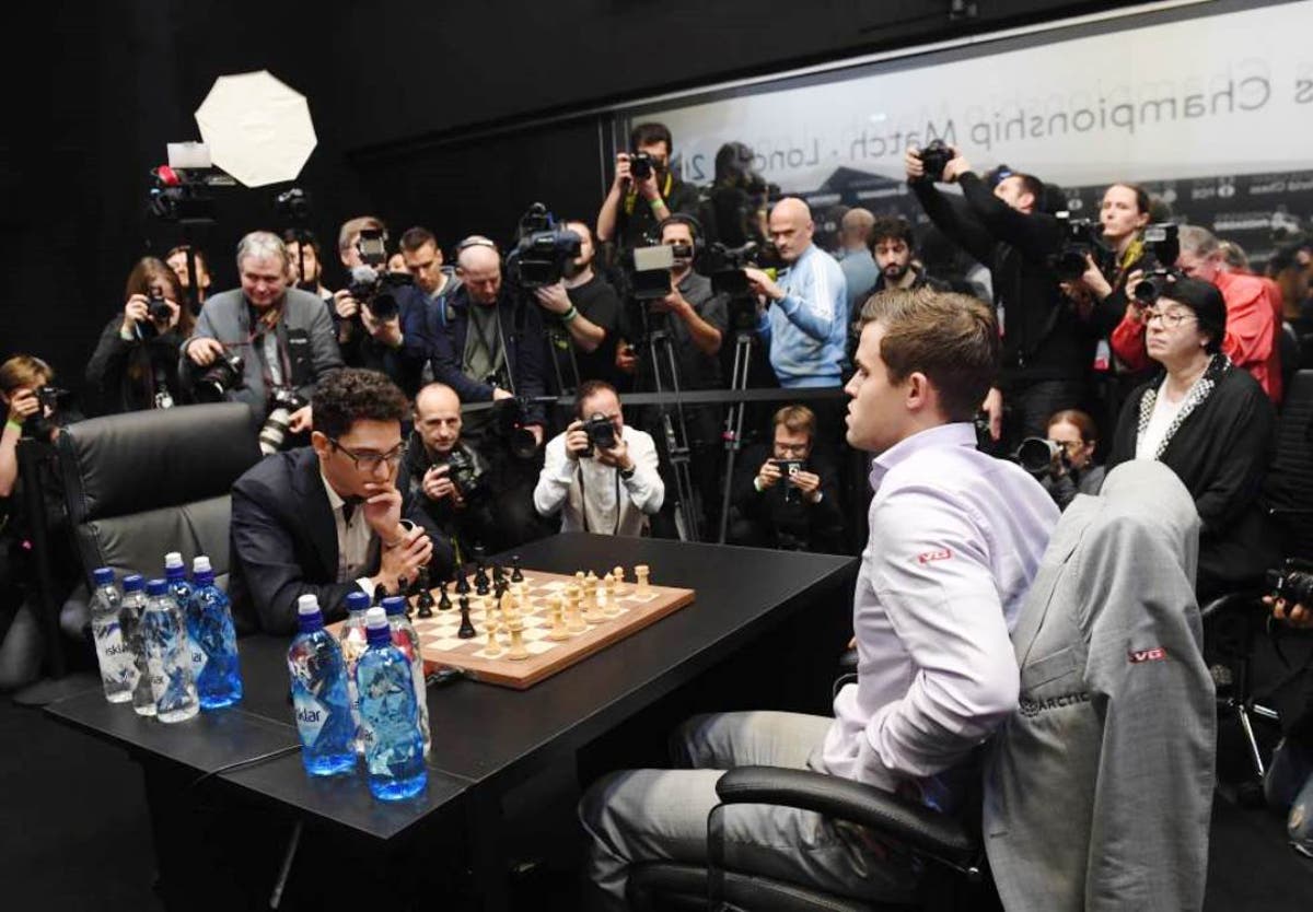 Magnus Carlsen ATACA Caruana do Começo ao Fim! 