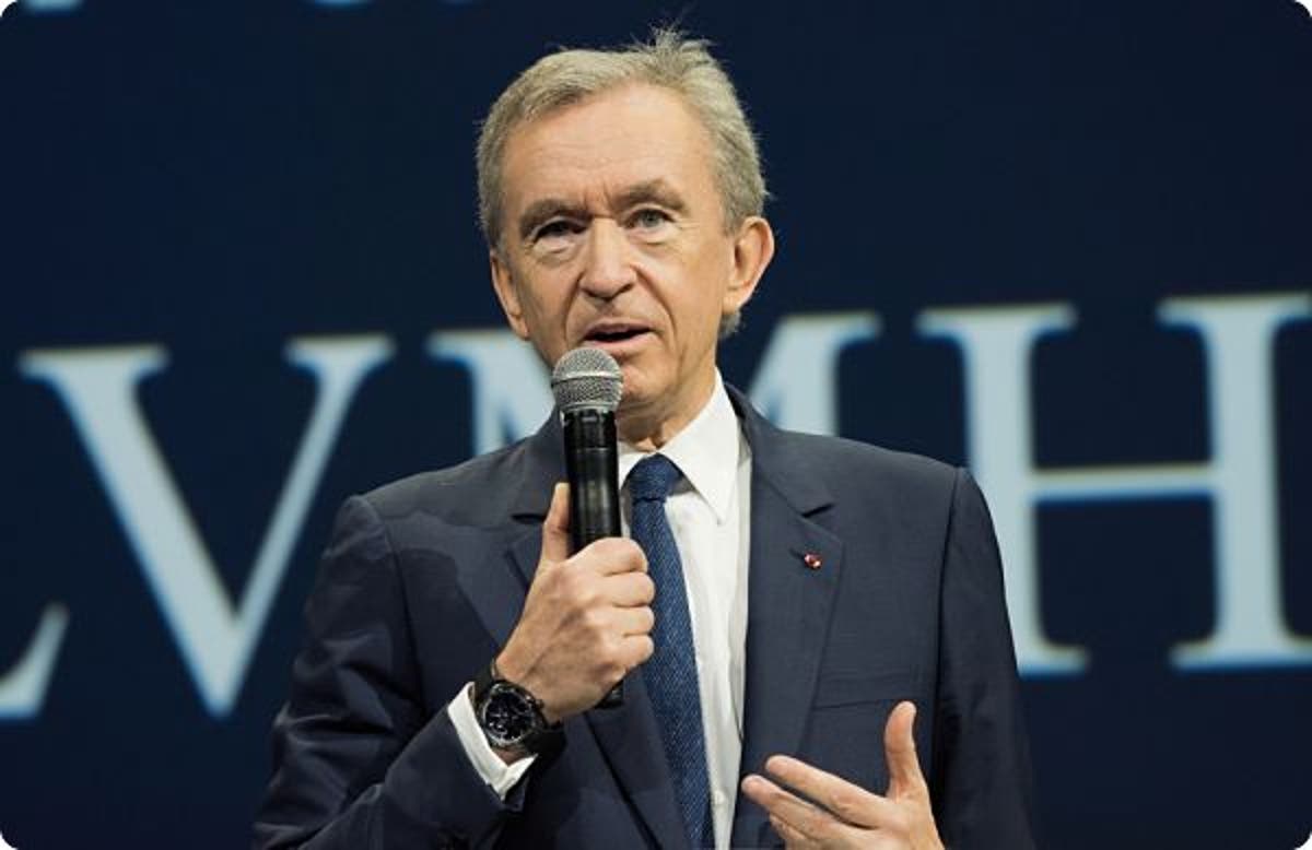 photo de BERNARD ARNAULT, PDG DU GROUPE LVMH, LOUIS VUITTON MOET HENNESSY,  ASSEMBLEE GENERALE DES ACTIONNAIRES