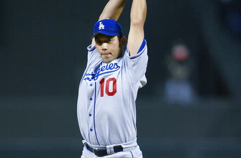 nomo dodgers jersey