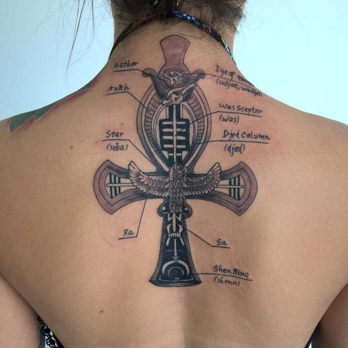 Татуировка крест анкх