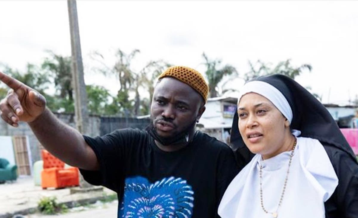 Director Kayode Kasum and Adunni Ade on the sets of Soole. Image Credit: THISDAYLIVE]