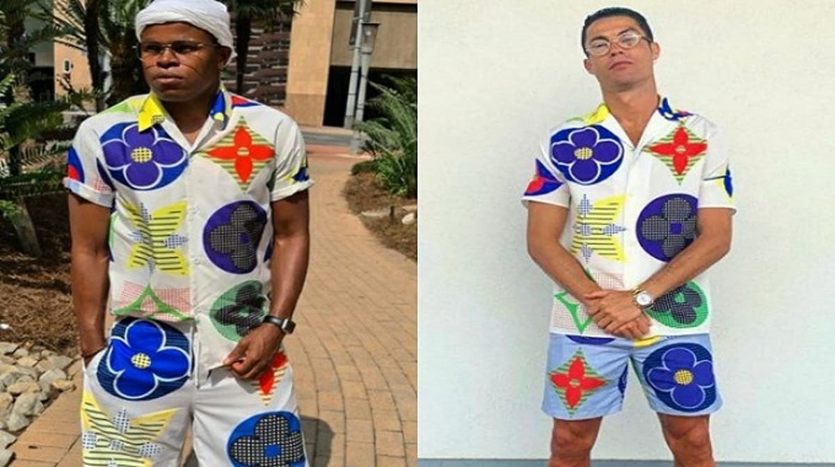 Kaizer Chiefs' Willard Katsande imitates Cristiano Ronaldo drip with Louis  Vuitton outfit