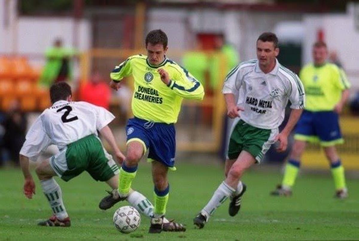 Finn Harps FC Away football shirt 1998 - 1999.