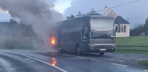 Pupils forced to evacuate school bus after it catches fire