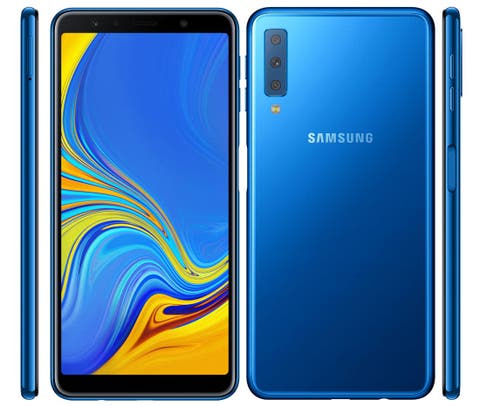 Samsung Galaxy A7 2018 With Side Mounted Fingerprint Sensor