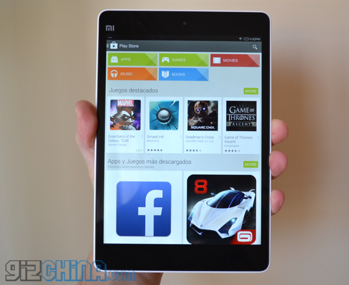 Xiaomi mi pad 4 play store