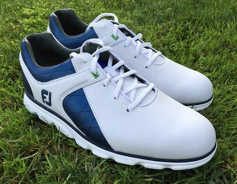 FootJoy Women's Pro SL Golf Shoes Size 7.5, White/Gray/Fushia