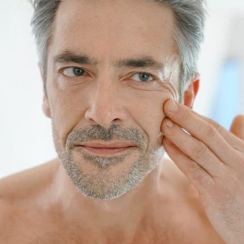 particle face cream for men