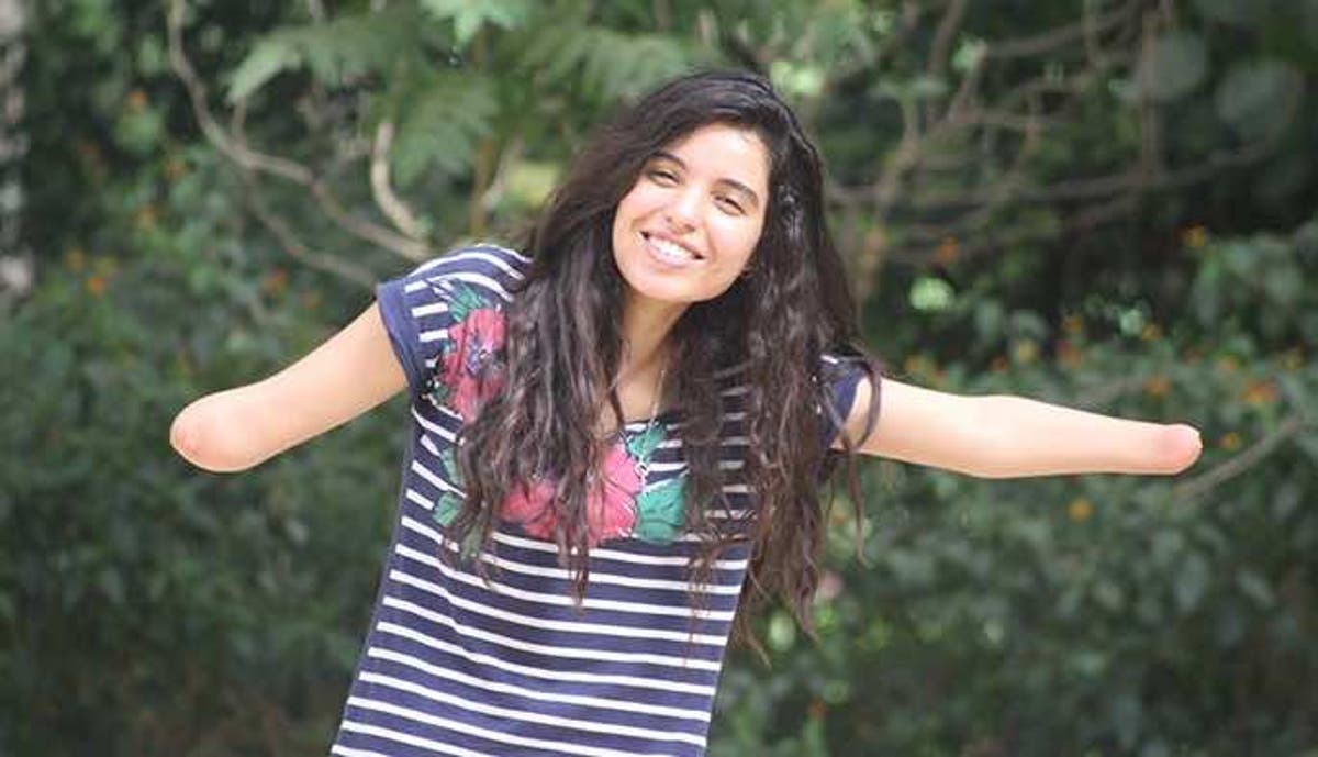 Ikram Bakir A Handless Successful Girl Overcomes Disability With Hope Person with a disability, people with disabilities. ikram bakir a handless successful girl