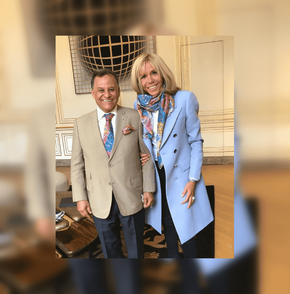 Brigitte Macron Receives Morocco S Mehdi Qotbi At Elysee Palace