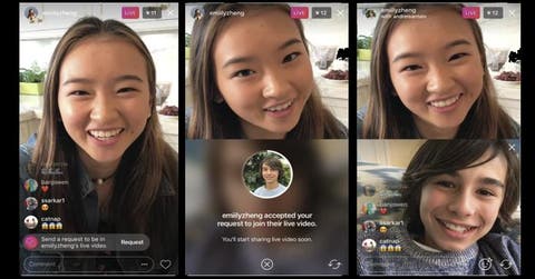 Cómo participar en un directo de Instagram con tan sólo pedirlo