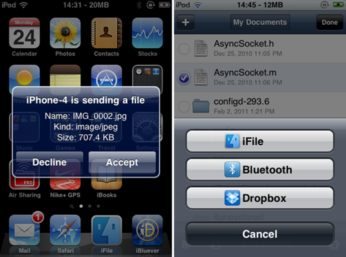 Mostrarte Coche septiembre Envía y recibe archivos por Bluetooth con tu iPhone sin problemas con  AirBlue Sharing
