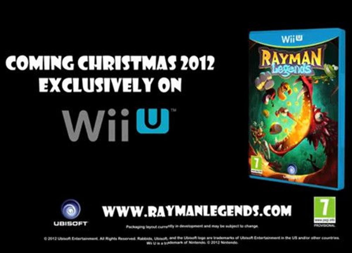 Ubisoft libera trailer de Rayman Legends para Wii U